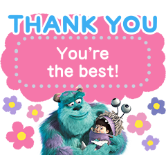Monsters, Inc. Message Stickers