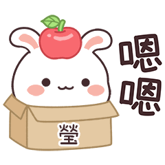 嬌嬌兔姓名貼_瑩專用