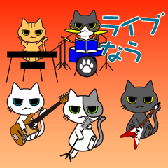 CAT BAND Stickers Ver.2