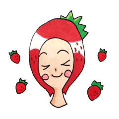 Sticker of StrawberryGirl