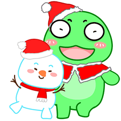 Guagua frog Christmas