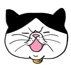 Kansai dialect chubby cat sticker3