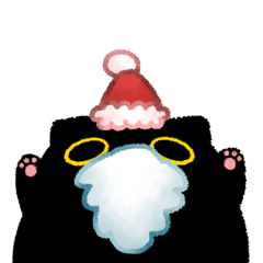 Owl Black Cat Christmas