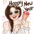 ดารินน่ารัก Big sticker (สวัสดีปีใหม่)