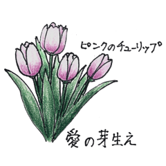Flower language, a freehand draw
