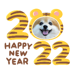 Monaka Year-end and New Year sticker2022