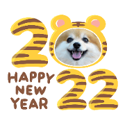Monaka Year-end and New Year sticker2022