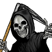 Death grimreaper Sticker