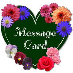 Flower message card