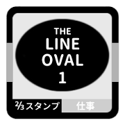 LINE OVAL 1 [2/3][BLACK][WORK]