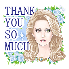 麗しの瞳 美女の英語スタンプ Line スタンプ Line Store