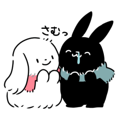 Waku Waku Rabbit Shiro and Kuro.winter
