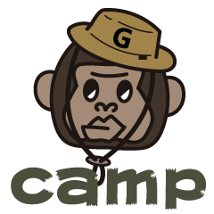 camp Gorilla Sticker