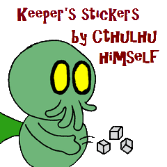 Stickers that Cthulhu do a keeper (Eng)