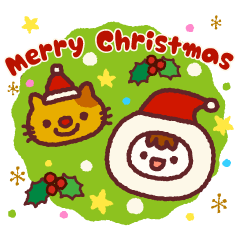 Donut BOY Christmas Stickers