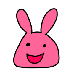 Cute Rabbit pink japan