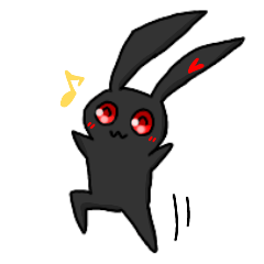 Black rabbit restless