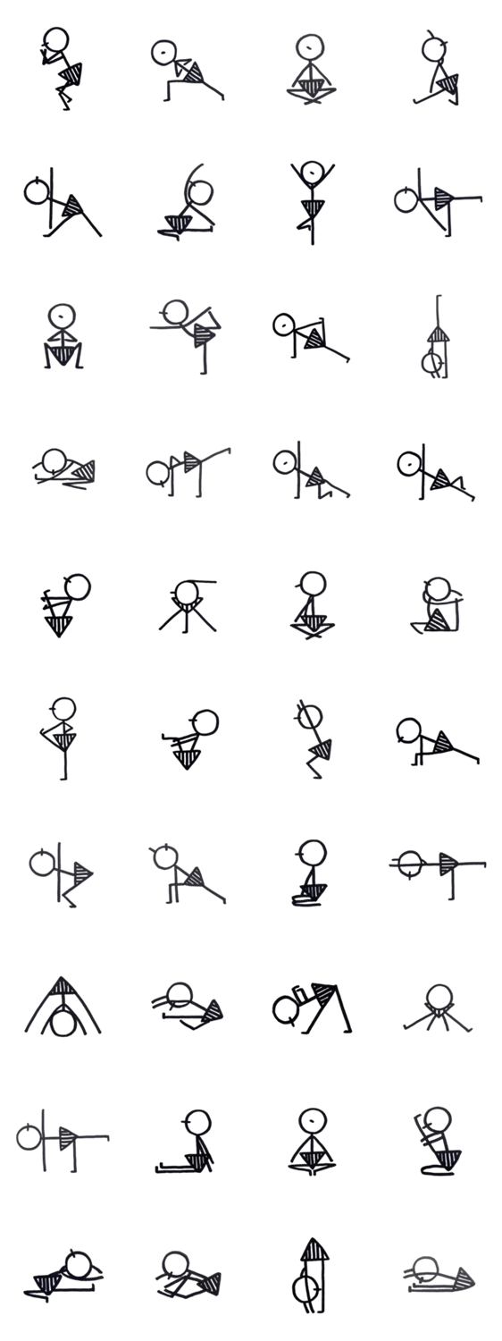 使える ヨガをする棒人間 ポーズ編 第2弾 Lineクリエイターズスタンプ Stamplist 使える ヨガをする棒人間 ポーズ編 第2弾 Lineクリエイターズスタンプ Stamplist