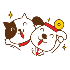 cheerful cat and dog doctor