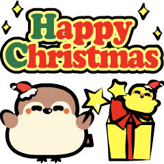 Happy New Year!Christmas!Child Sparrow2