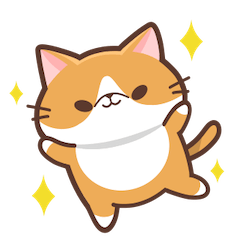 Bicolor cute cat Sticker