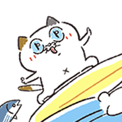 夏だ 海だ タマ川ヨシ子 猫 第22弾 Line スタンプ Line Store 夏だ 海だ タマ川ヨシ子 猫 第22弾 Line スタンプ Line Store