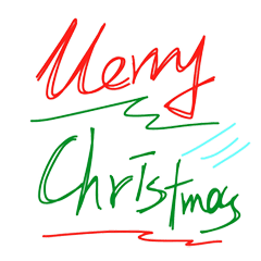 I write the word - Christmas 2017