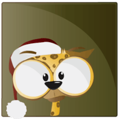 Leopard Santa [Animated Stickers]