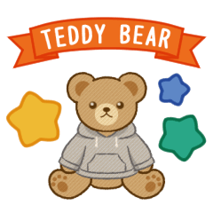 Teddy Bear Stickers[Hoodie style]