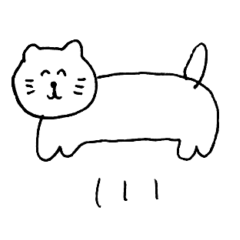 jumping cat's sticker