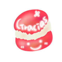 Sweet macaron messages (Spanish version)