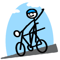 Sticker for cross bike riders