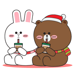 Brown & Cony Happy New Year My Love.