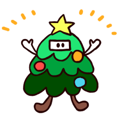 Momy the Tree Christmas sticker