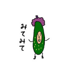 Cute & Funny Cucumber Stickers