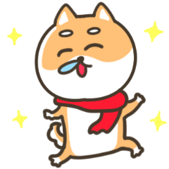 Shibainu Komatsu winter sticker