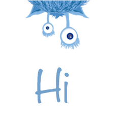 Blue Furry Monster [Animated Stickers]