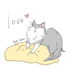 cat sticker : shirasu 2