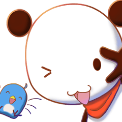 Cute panpan panda Sticker