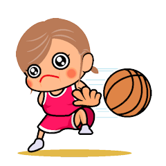 sports series 9.Basketball girls player