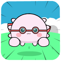 Cute chubby axolotl 8 : Animated