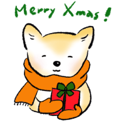 Akita dog Aki-chan : Christmas