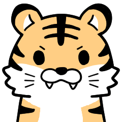 Loose and cute tiger Sticker