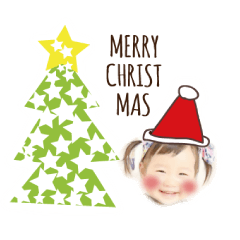 Child Christmas Sticker