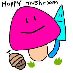 happy mushroom