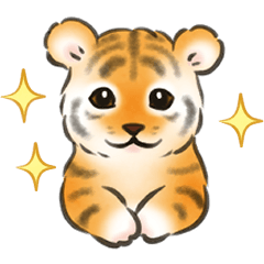 Tiger sticker (Japanese message) 2