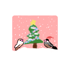 文鳥☆クリスマス☆·◈·☆