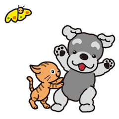 Cute dog and cat animation2