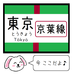 Inform station name of Keiyo Line