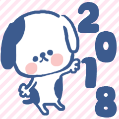 New Year's sticker[2018]